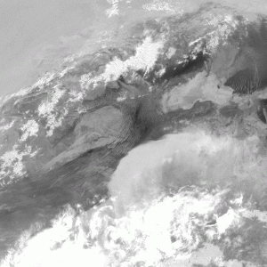 Met-8 Difference Image IR8.7–IR10.8, 14 July, 02:00 UTC