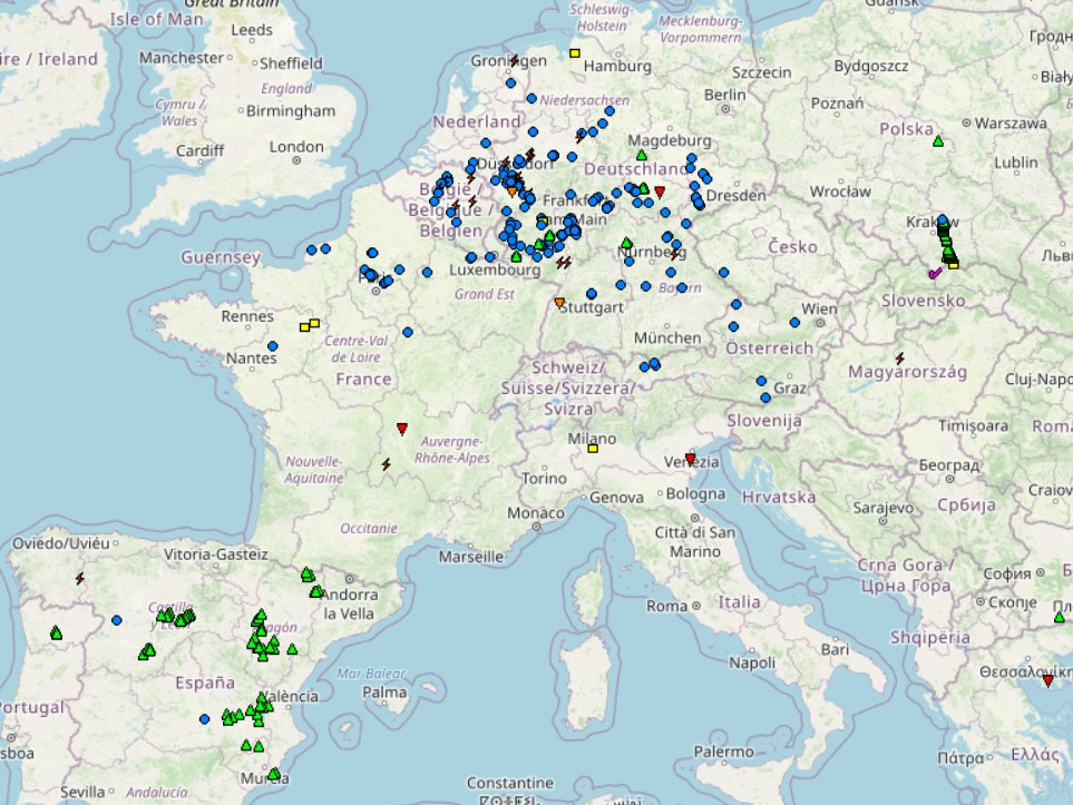 European Severe Weather Database events, 31 May-6 June