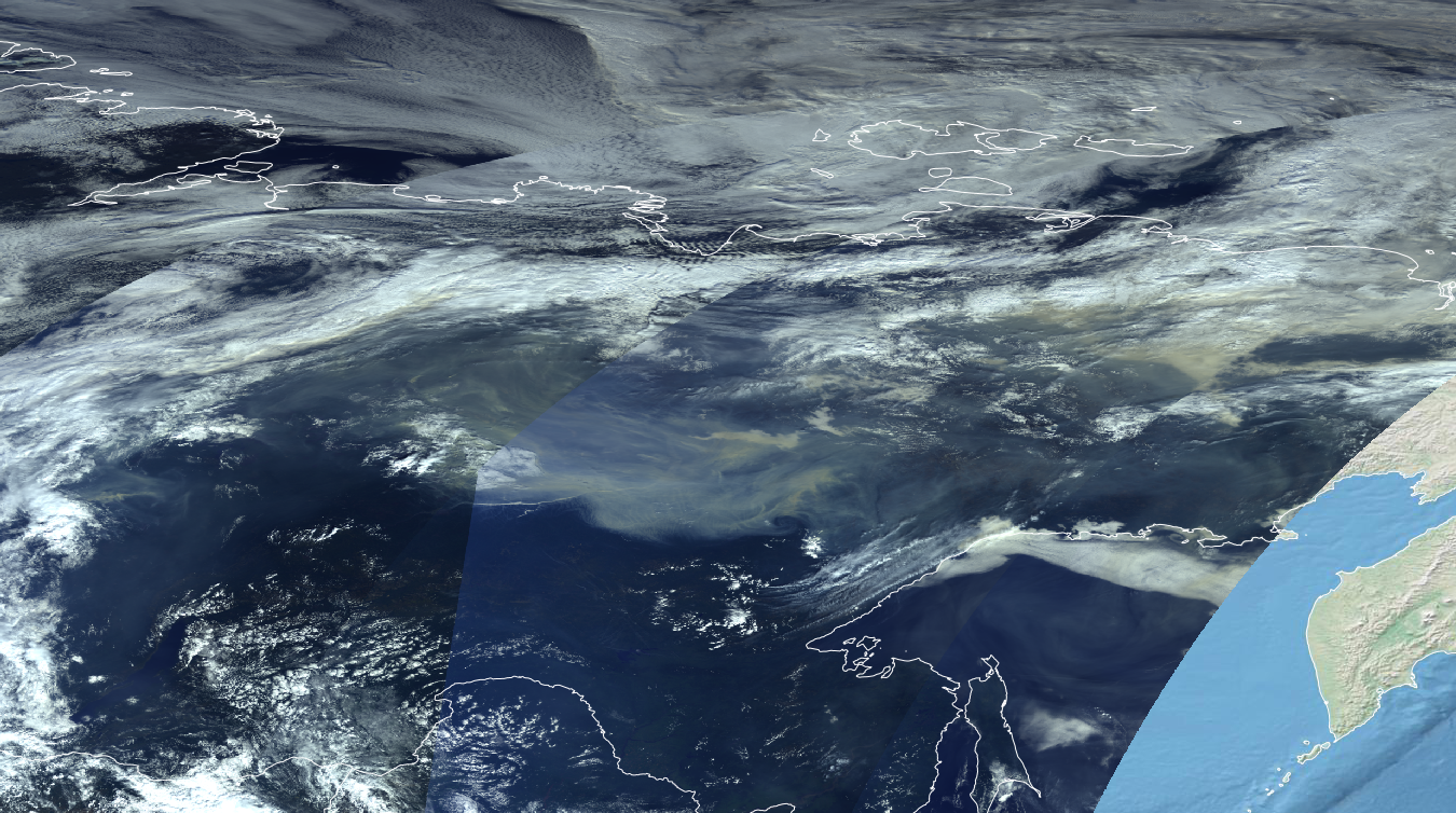 Siberian fires - 12 August 2021 at 00:30 UTC