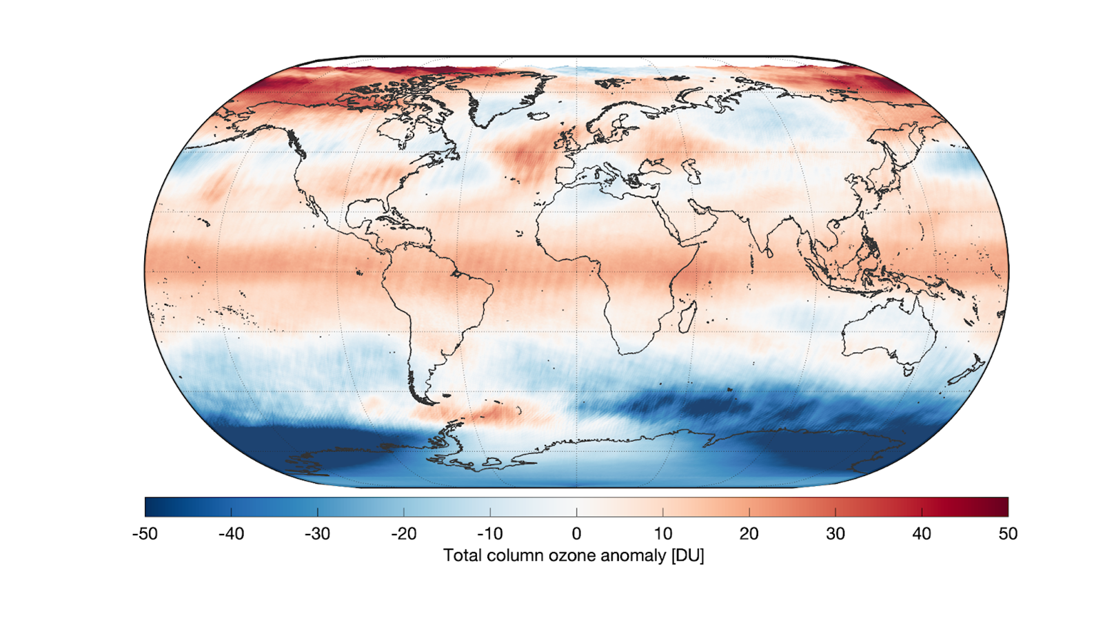 ozone layer depletion map