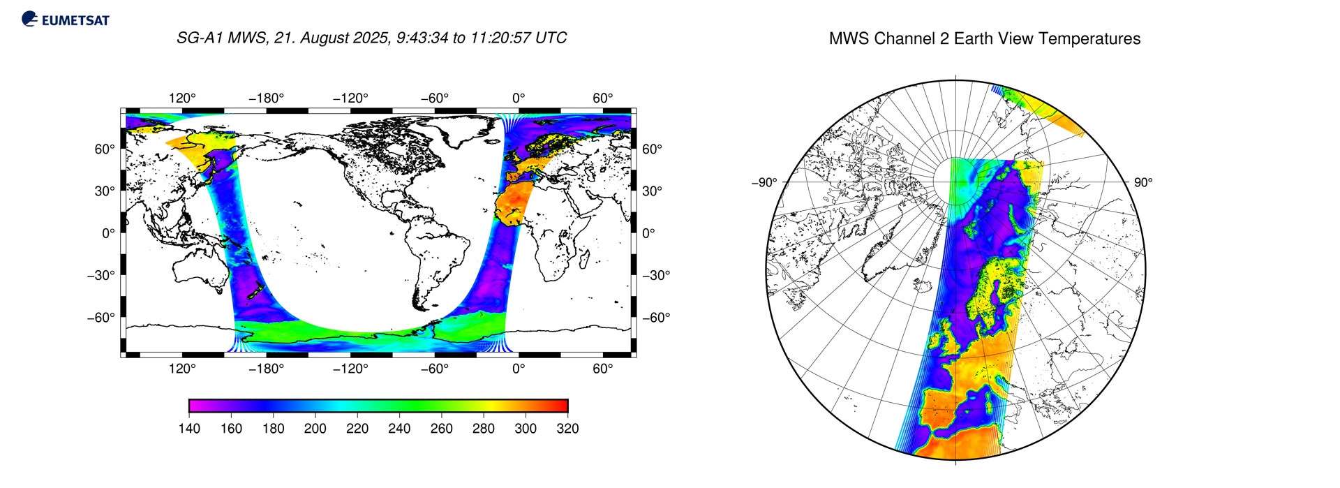 Imagery from Channel 2 of the MWS 