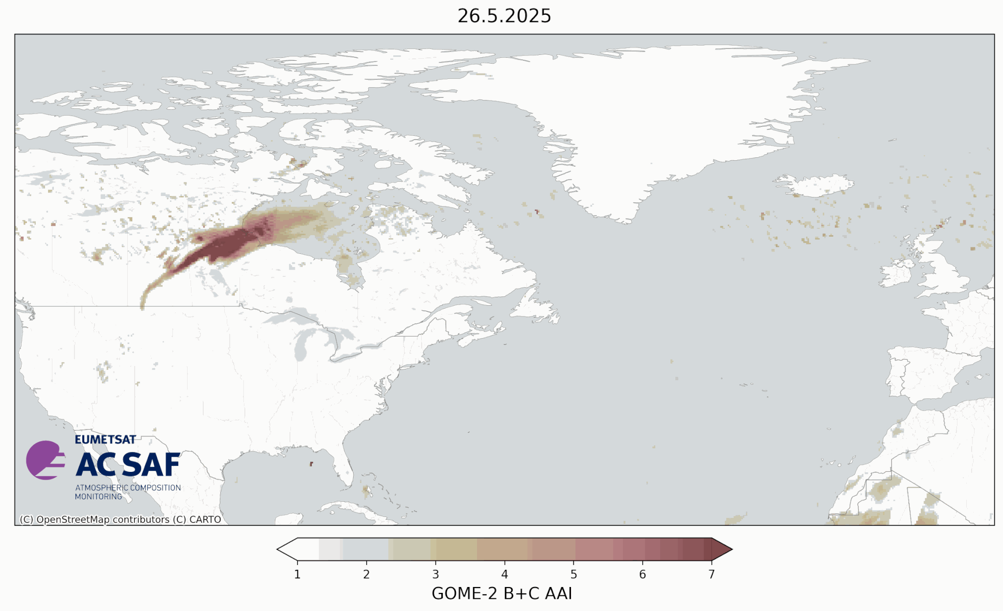 Observations from the Global Ozone Monitoring Experiment-2 instrument 
