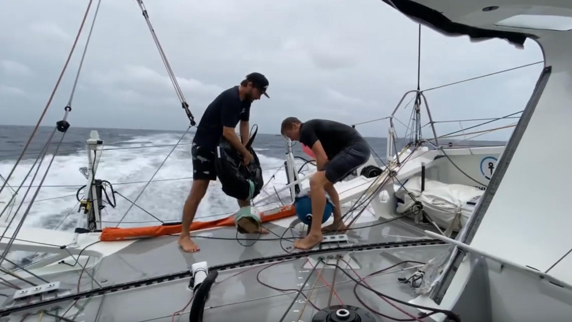 Sailors drop off ocean-monitoring buoys during trans-Atlantic race Sailors drop off ocean-monitoring buoys during trans-Atlantic race