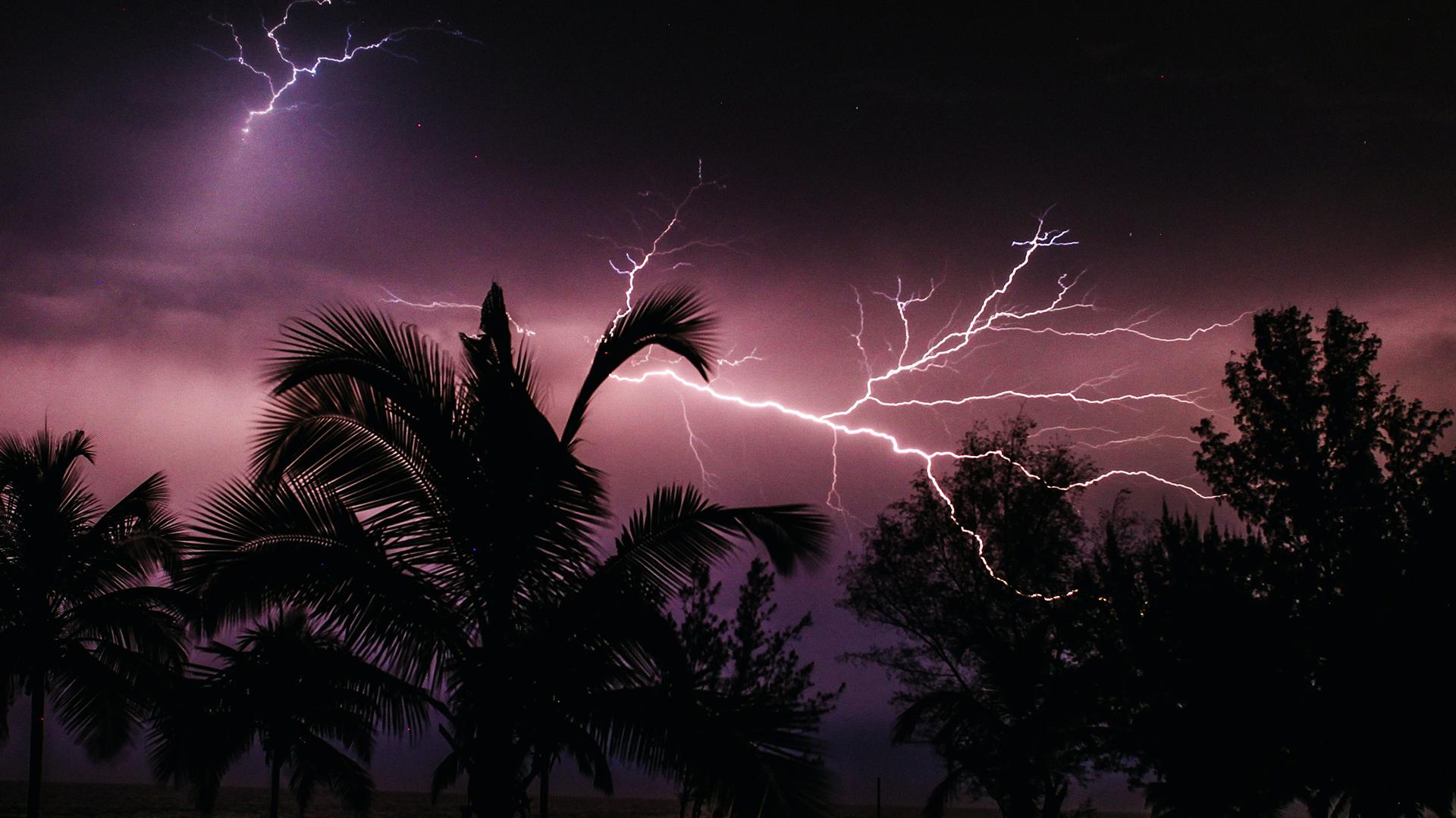Lightning in the tropics