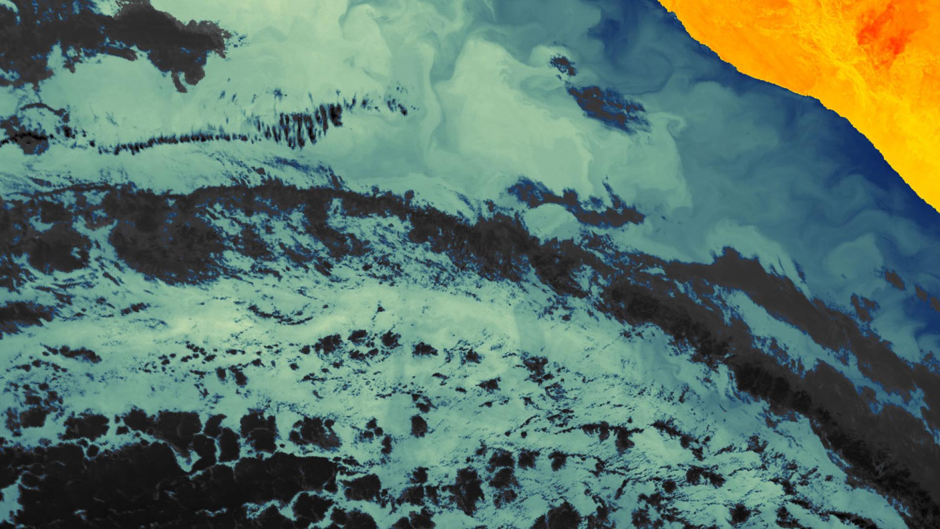 Thermal signature of the Namibian coastline
