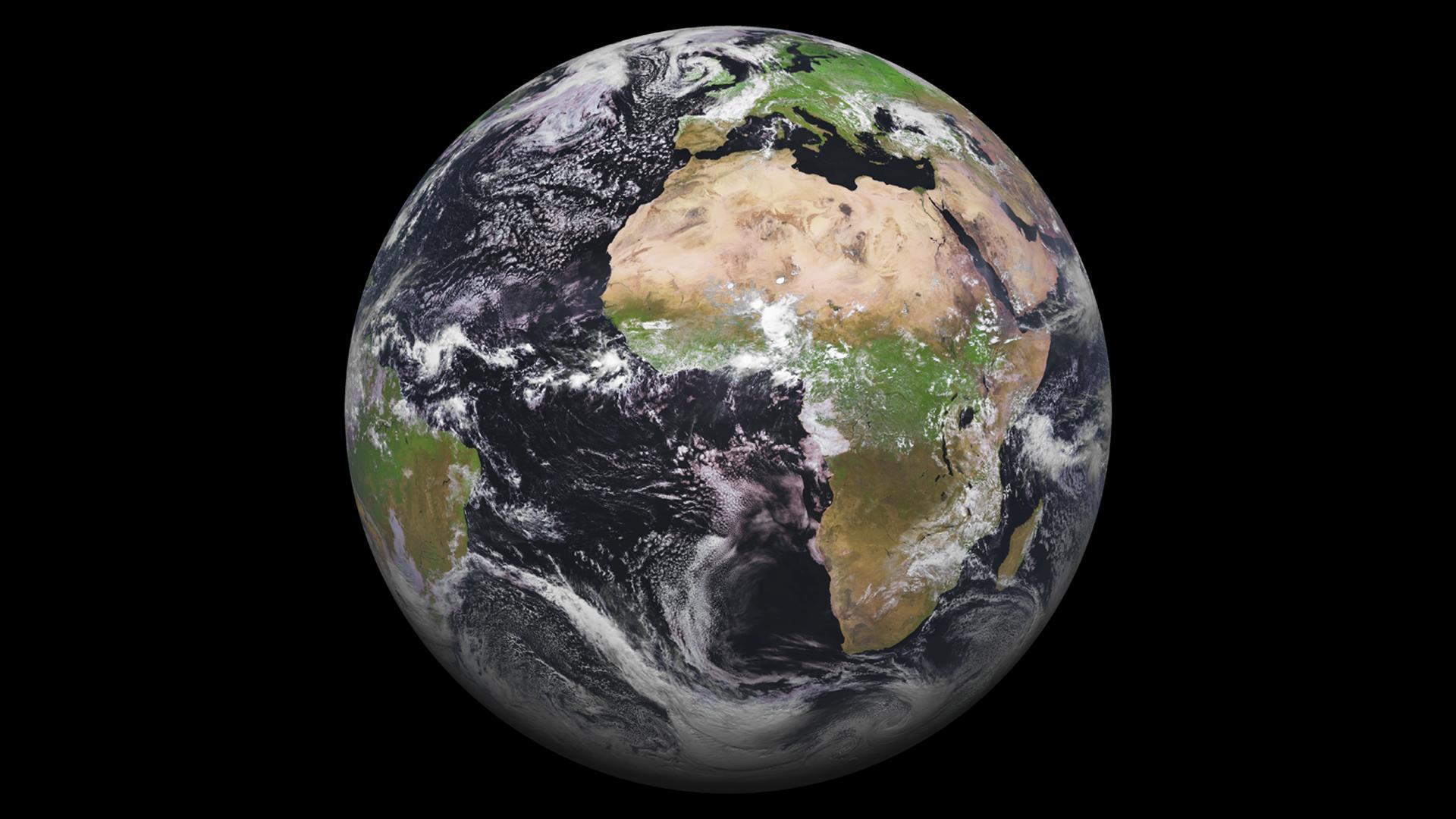 A view of Europe and Africa take by Meteosat-11 at noon (UTC) on 26 June 2022 A view of Europe and Africa take by Meteosat-11 at noon (UTC) on 26 June 2022