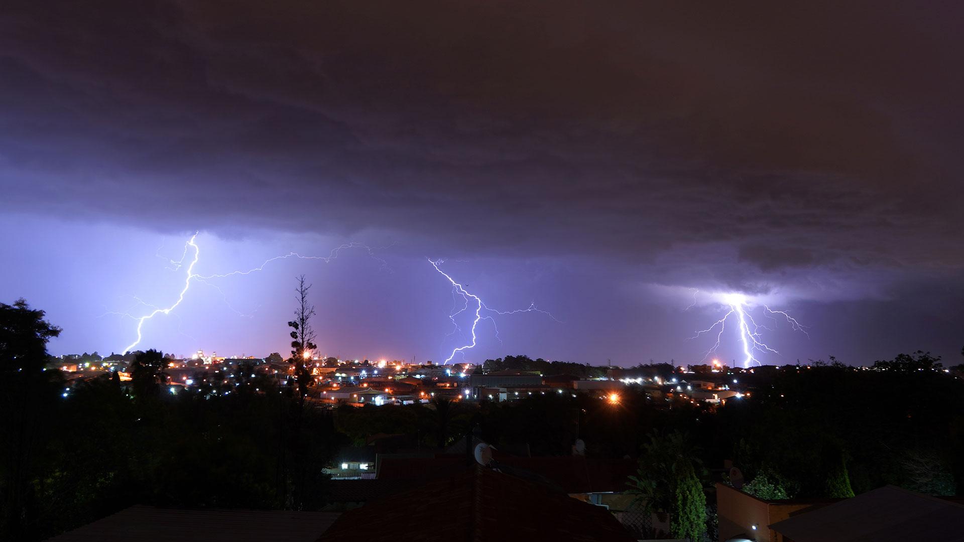 Lighning over Johannesburg. Credit: Phillip 