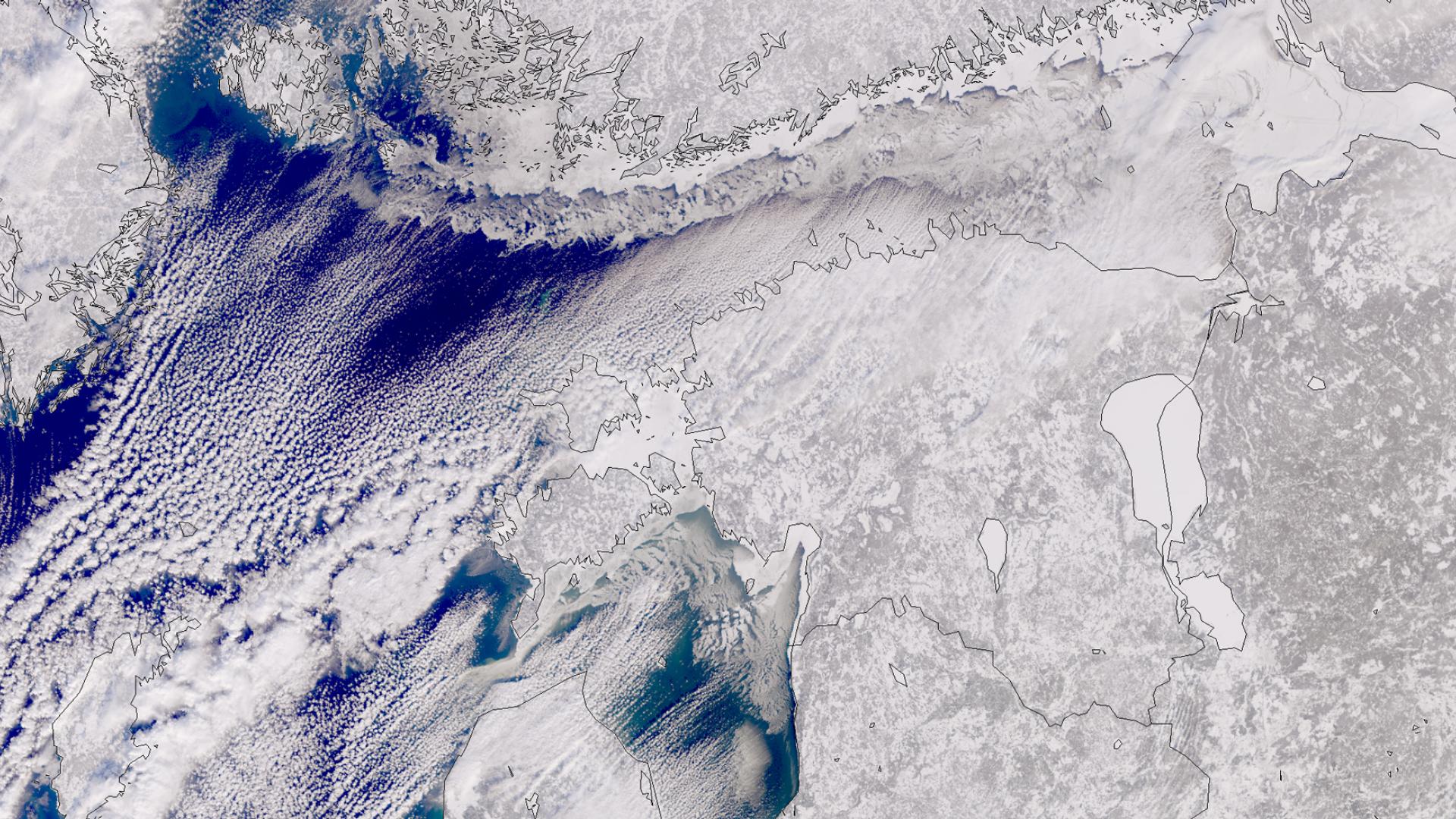 Sea ice conditions over Baltic Sea