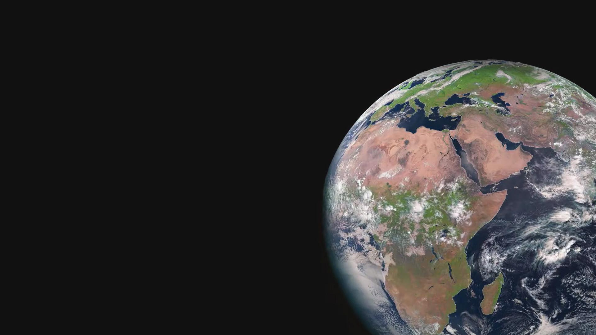 earth from above 「NUMBERED WITH THE 〜 a-close-up-of-the-earth-with-a