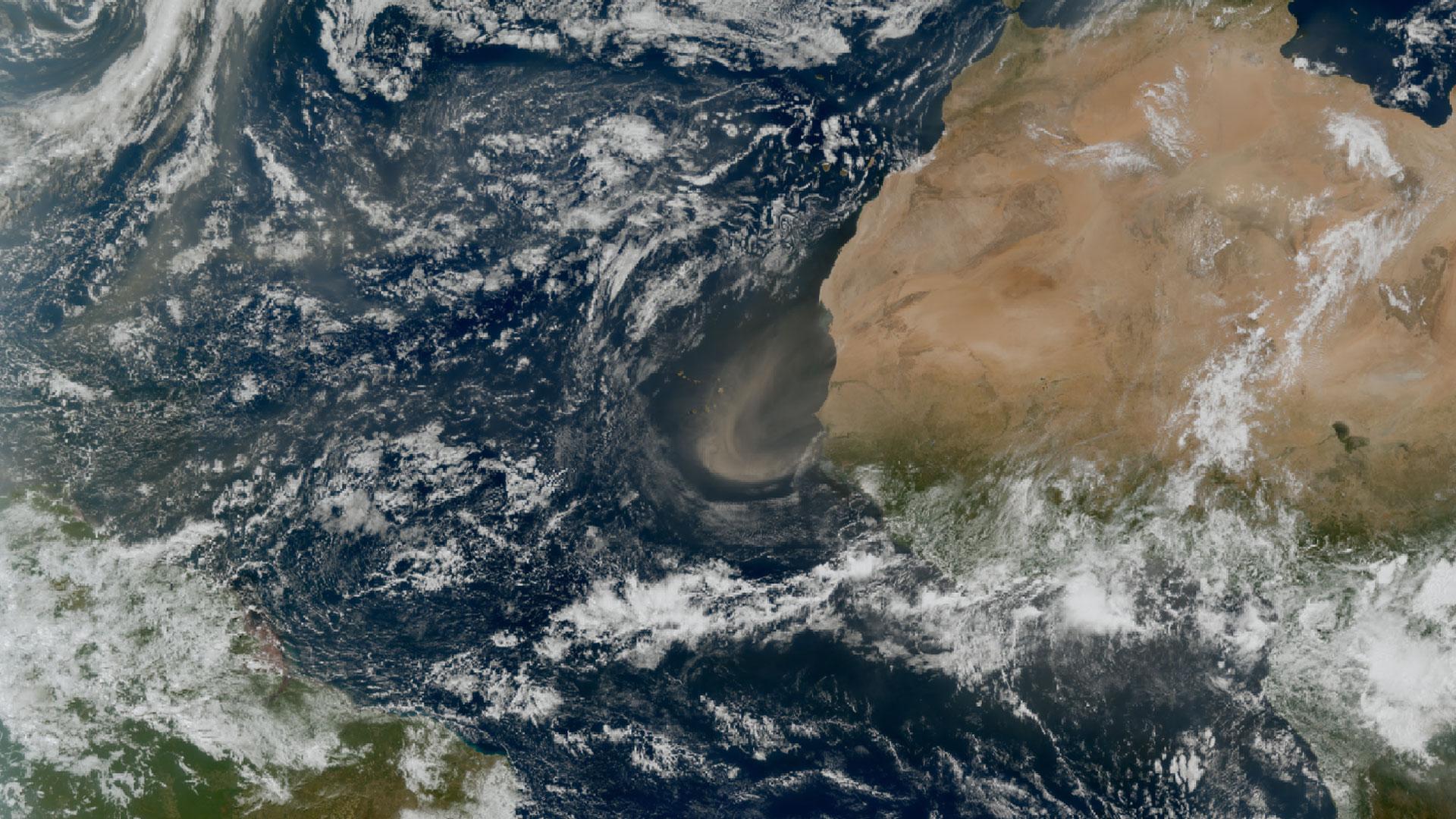 Saharan dust over the Atlantic Ocean Saharan dust over the Atlantic Ocean