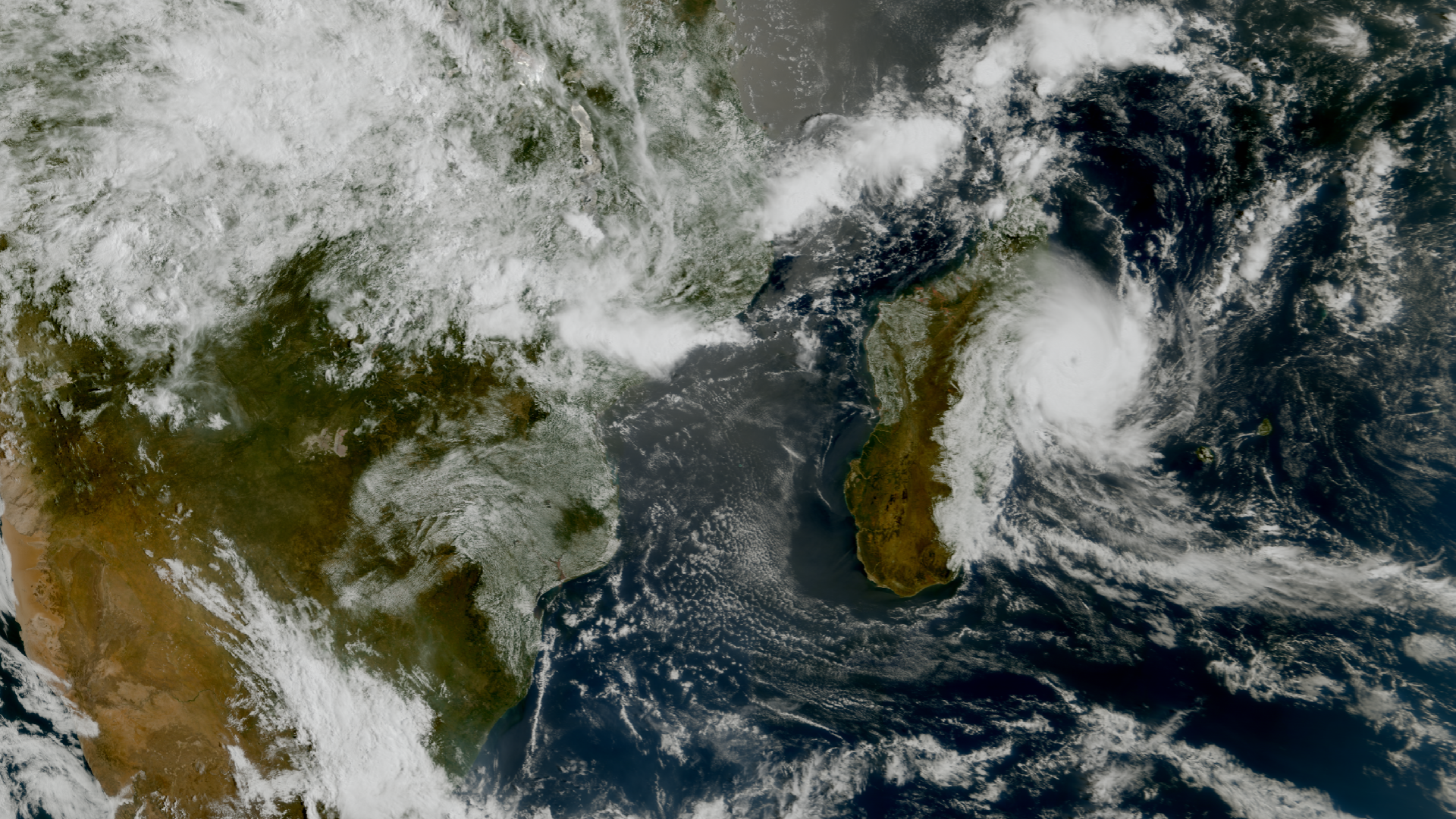 Cyclone Gezani, Meteosat-12, 07:20, 10 February 2026