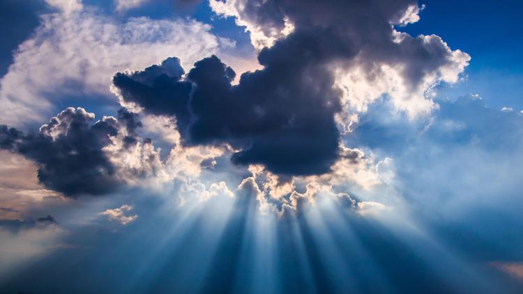 Clouds with sun rays. Credit: Photo Gallery 