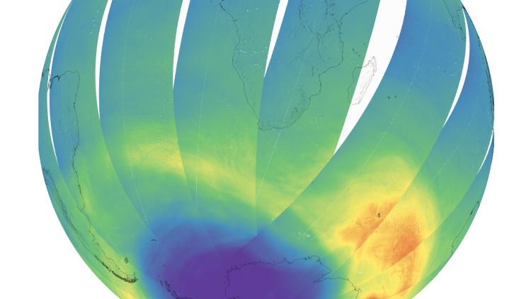 Formaldehyde concentrations over Africa, as seen by Copernicus Sentinel-5 on 13 October 2025
