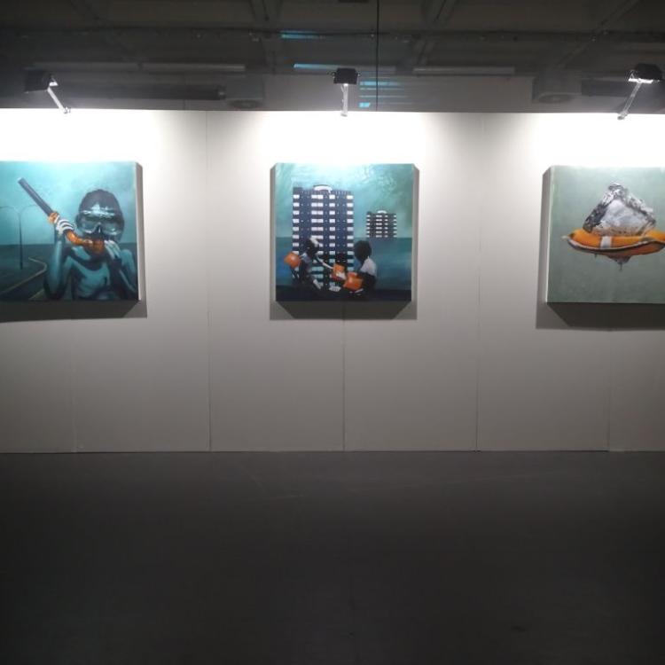 Climate art exhibition area