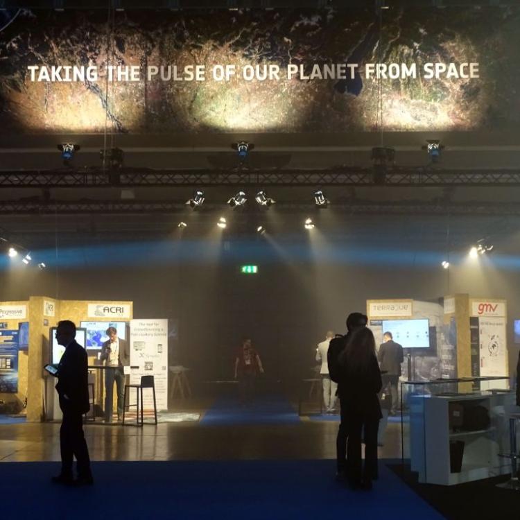 Inside the exhibition hall