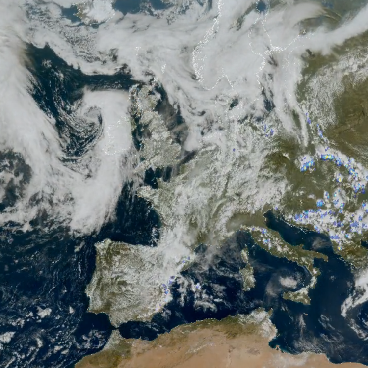 Lightning over Eastern Europe