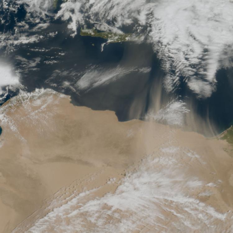 Meteosat-12 dust image
