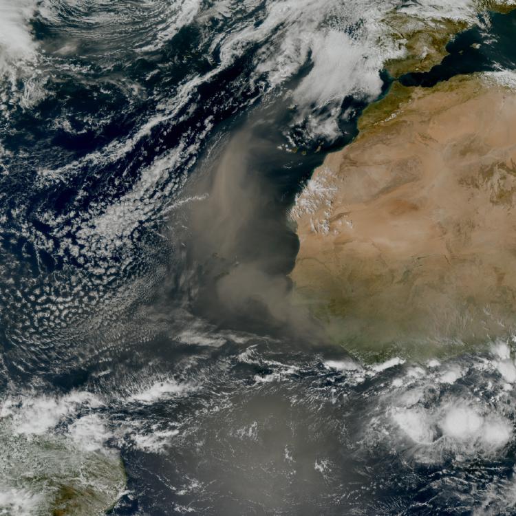 Saharan dust, Meteosat-12, 15:00, 17 February 2026