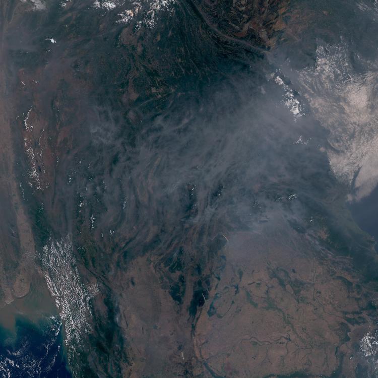 Haze over Southeast Asia, Sentinel-3, OLCI, 14 April 2026