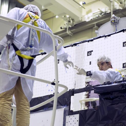 MTG Satellite in the Cleanroom