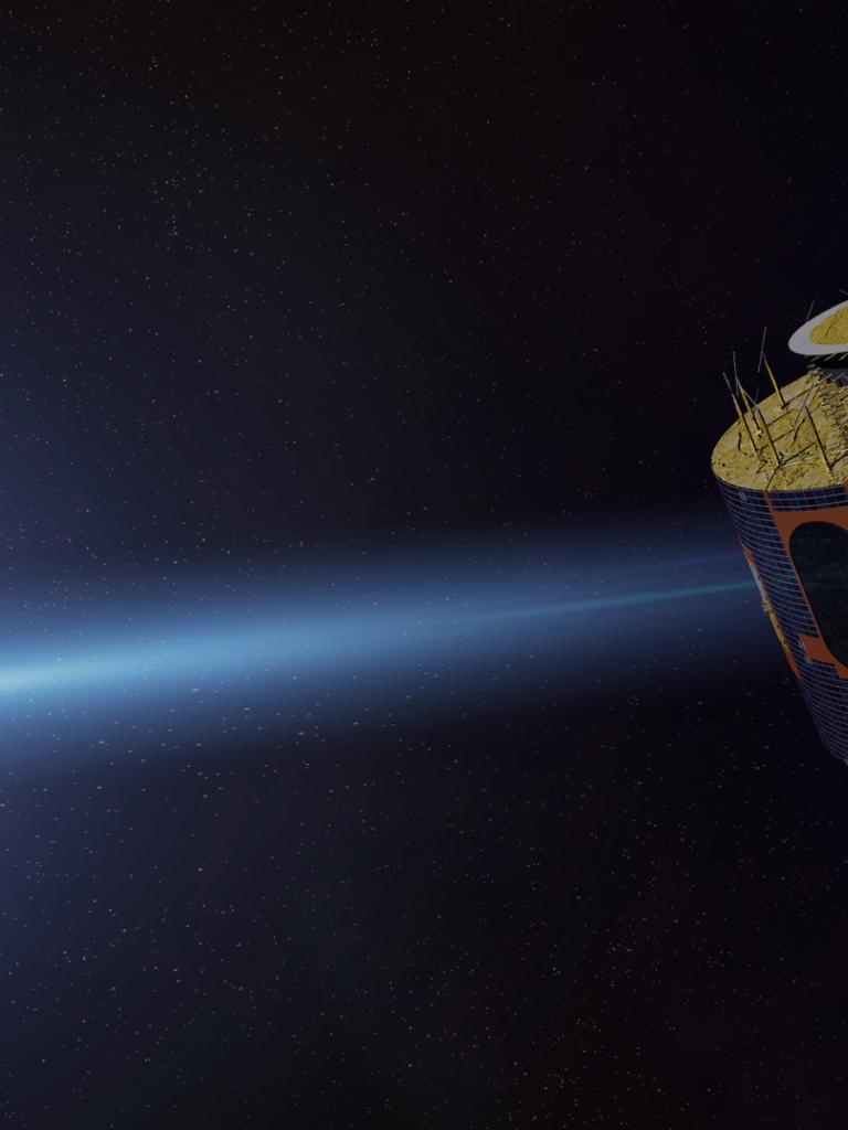 Meteosat Second Generation (MSG) satellite in orbit