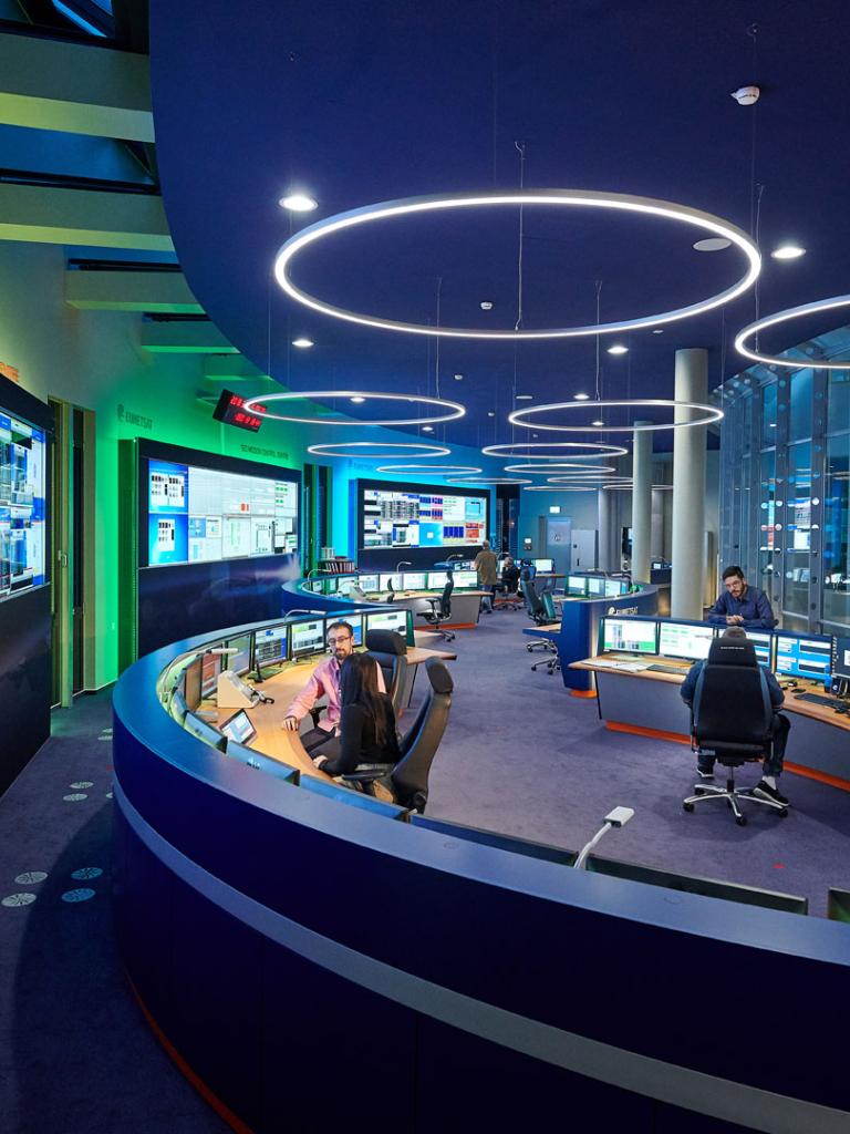 Wide view of the GEO Mission Control Centre