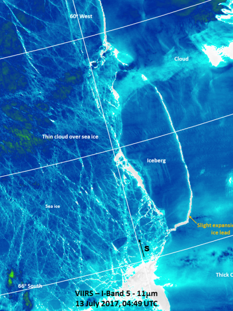 Huge iceberg breaks off Larsen ice shelf in Antarctica
