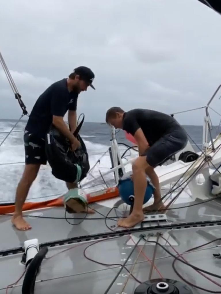 Sailors drop off ocean-monitoring buoys during trans-Atlantic race Sailors drop off ocean-monitoring buoys during trans-Atlantic race