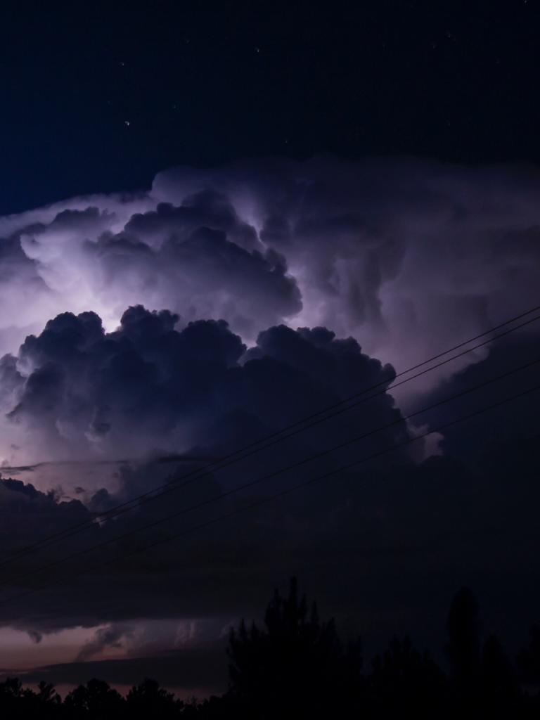 Single cell thunderstorm cloud