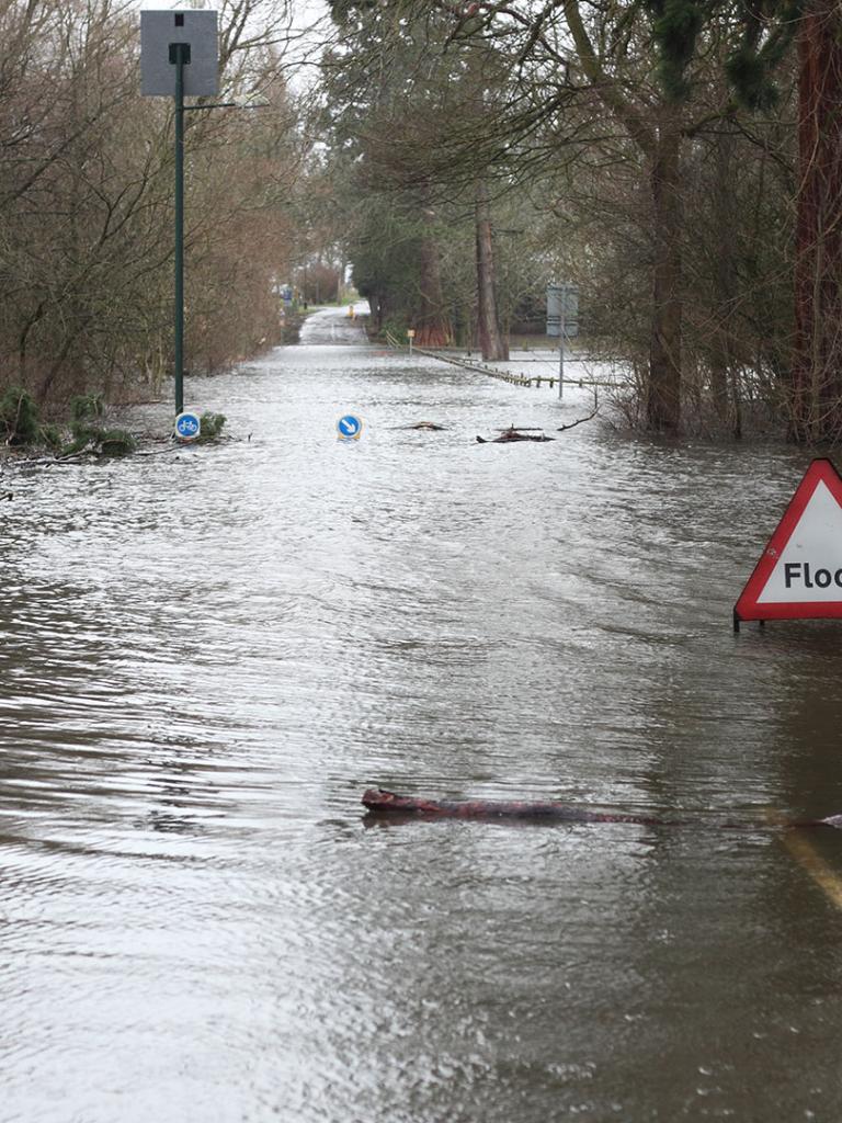 Flooded street in England. Credit: Brian Jackson Flooded street in England. Credit: Brian Jackson