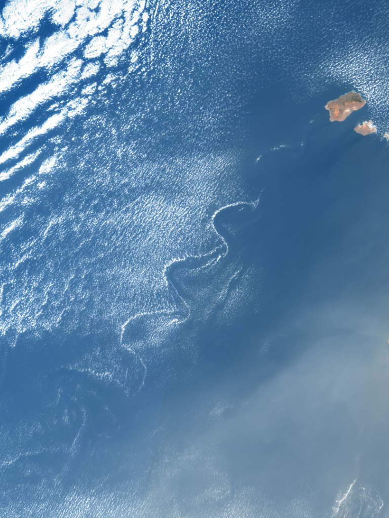 Cloud patterns near the Cape Verde islands