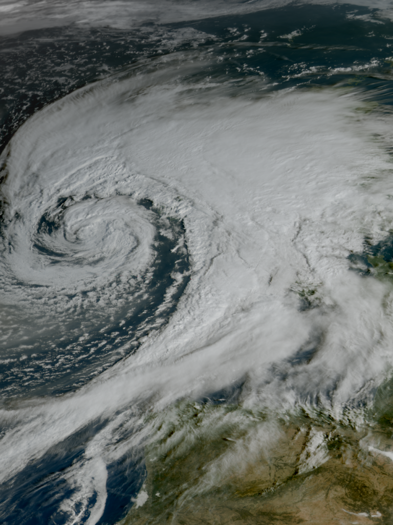 Storm Agnes as seen with FCI