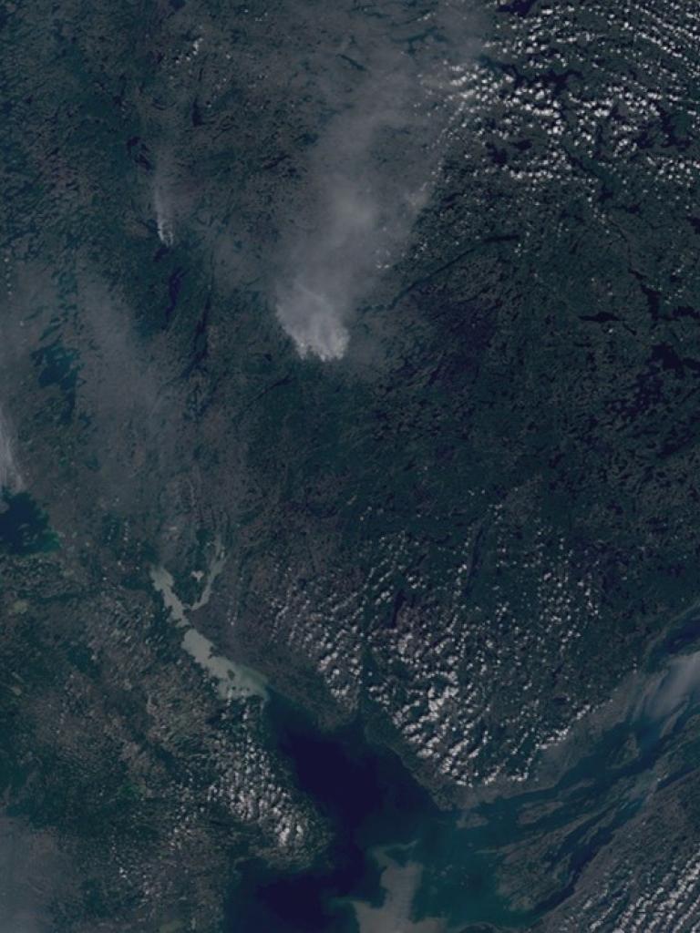 A satellite image of the Earth