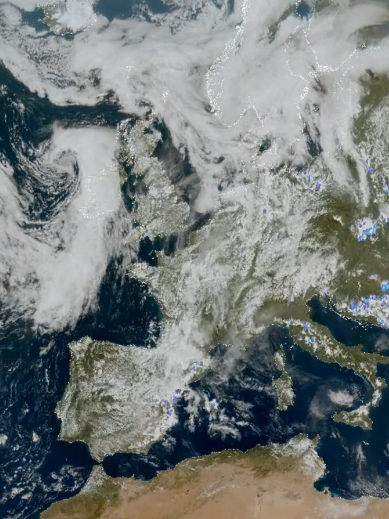 Lightning over Eastern Europe