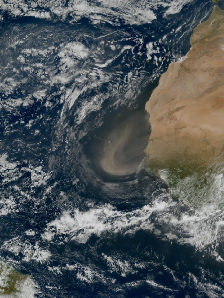 Saharan dust over the Atlantic Ocean