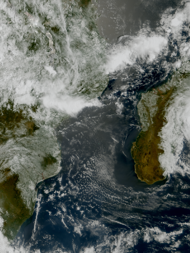 Cyclone Gezani, Meteosat-12, 07:20, 10 February 2026